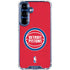 NBA Detroit Pistons Distressed Galaxy S25 Clear Case